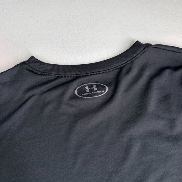 Under Armour Youth Loose Fit Black HeatGear T-Shirt Lightweight Activewear YLG - Picture 10 of 10